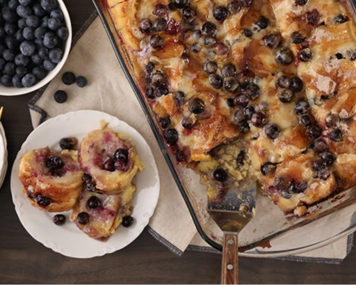 Blueberry and Mascarpone-Stuffed French Toast
